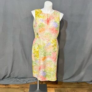 Talbots Multicolor Floral Midi Dress